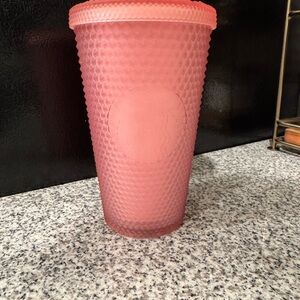 Starbucks Textured Pink Tumbler